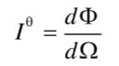 發(fā)光強(qiáng)度的表達(dá)式