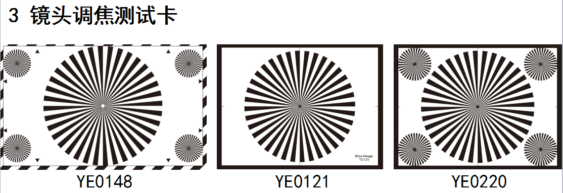 鏡頭調焦測試卡